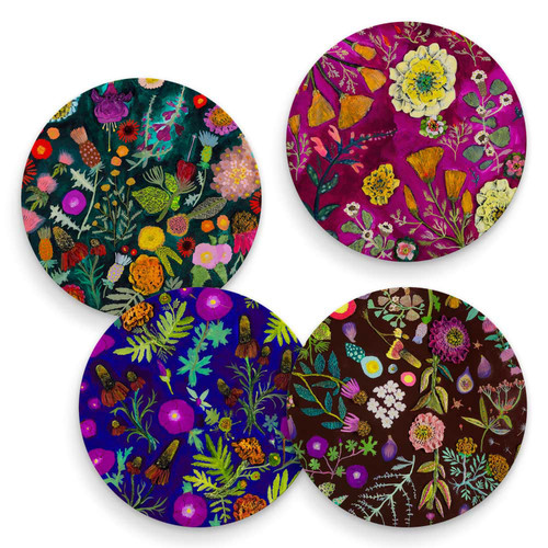 Wildflowers Winter - Set of 4 Coaster