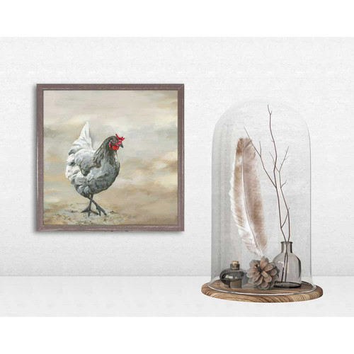 Avian Spotlight - Little Hen Mini Framed Canvas