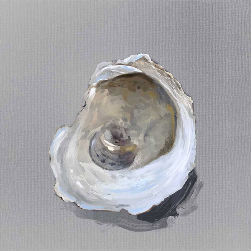 Coastal Jewels - Oyster II Stretched Canvas Wall Art