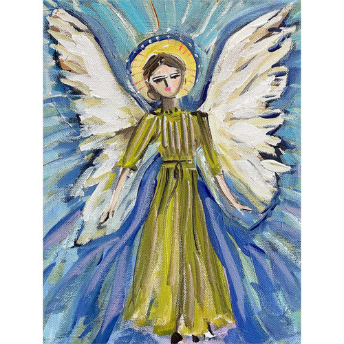 Holiday - Radiant Angel Stretched Canvas Wall Art