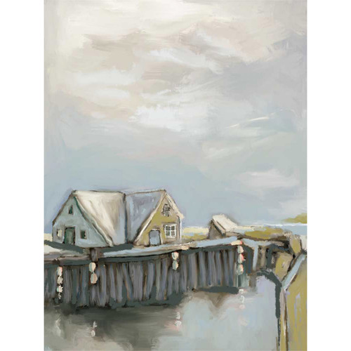 Low Tide In Woods Hole Stretched Canvas Wall Art
