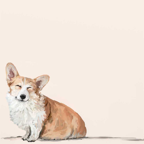 Best Friend - Happiest Dogs Are Corgis Stretched Canvas Wall Art