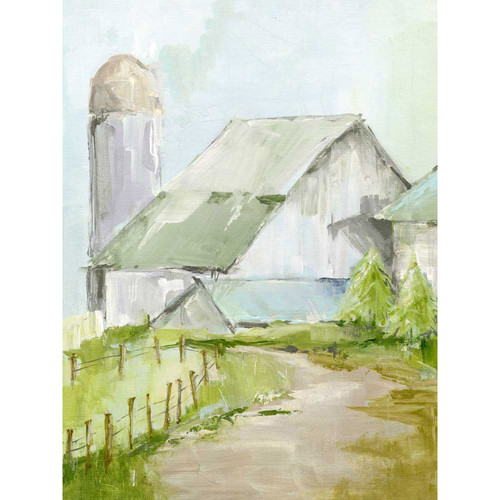 Country Barn Stretched Canvas Wall Art