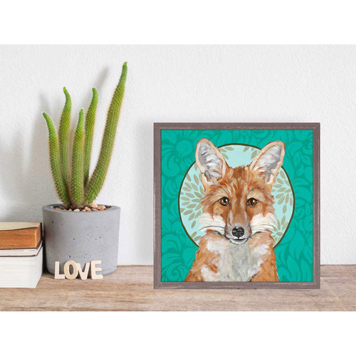 Hardy The Fox Mini Framed Canvas