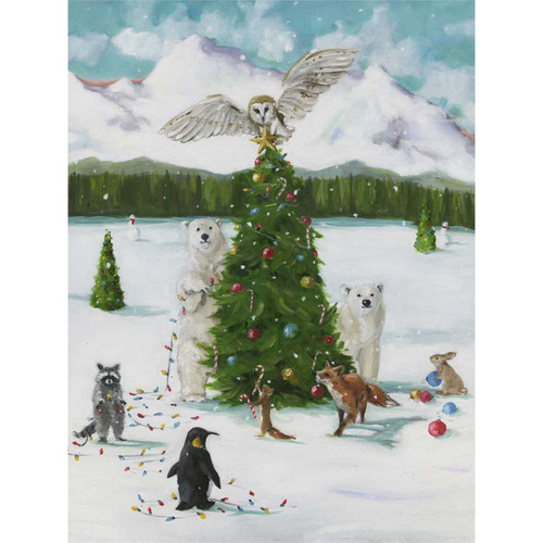 Holiday - The Christmas Star Stretched Canvas Wall Art