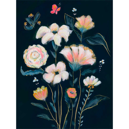 Little Bouquet Stretched Canvas Wall Art