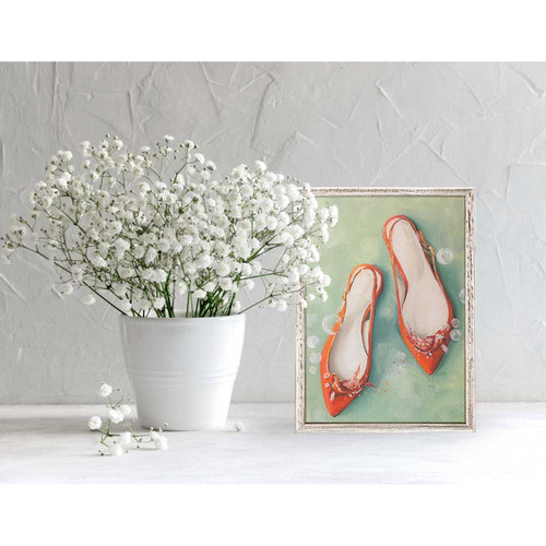 Slingbacks Mini Framed Canvas