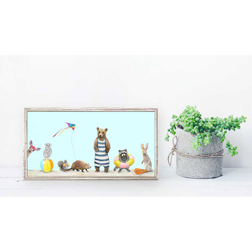 Summer Beach Party Mini Framed Canvas