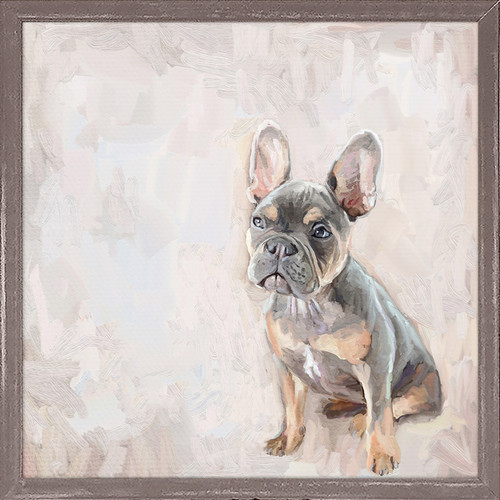 Best Friend - Frenchie Moment Mini Framed Canvas