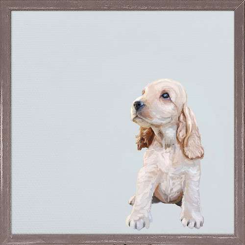 Best Friend - Blonde Cocker Spaniel Pup Mini Framed Canvas