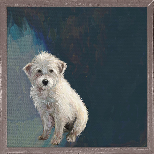 Best Friend - Little Scruffy Dog Mini Framed Canvas