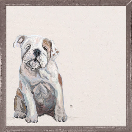 Best Friend - Baby Bulldog Mini Framed Canvas