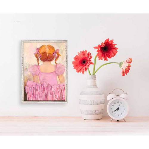 Angelic Ballerina - Red Hair Mini Framed Canvas