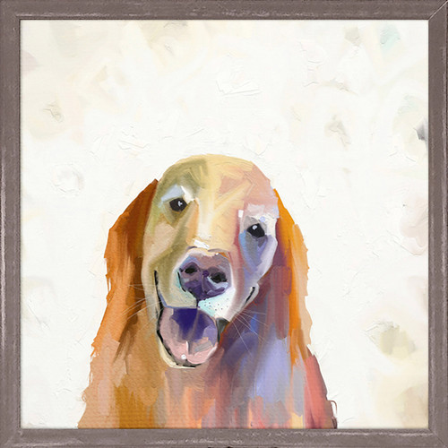 Best Friend - Golden Retriever Mini Framed Canvas