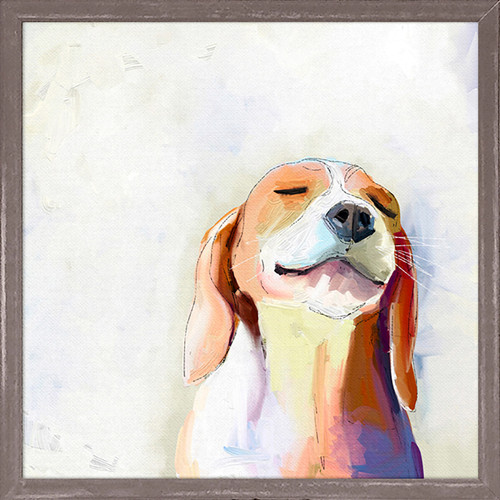Best Friend - Beagle Grin Mini Framed Canvas