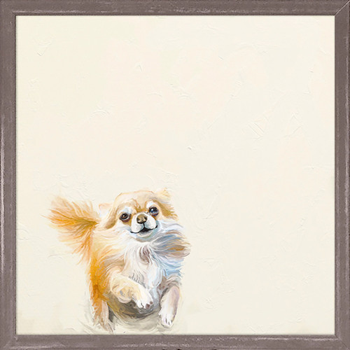 Best Friend - Pomeranian Mini Framed Canvas