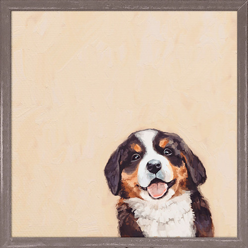 Best Friend - Bernese Pup Mini Framed Canvas