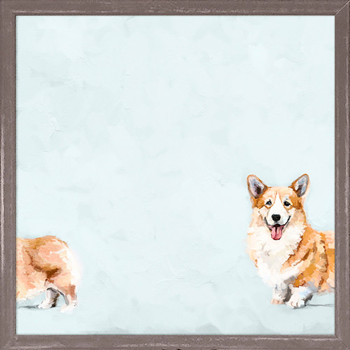 Best Friend - Silly Corgi Mini Framed Canvas