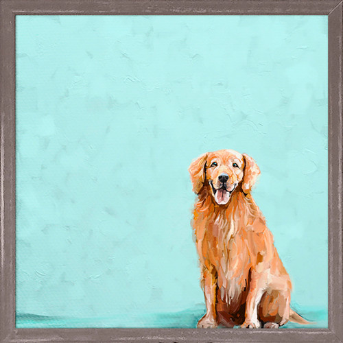 Best Friend - Sweet Golden Retriever Mini Framed Canvas