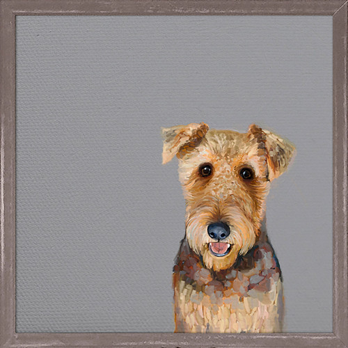 Best Friend - Airedale Terrier Mini Framed Canvas
