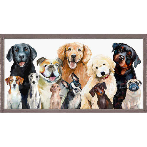 Best Friend - Dog Bunch Mini Framed Canvas