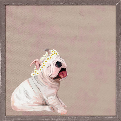 Best Friend - Daisy Pup Mini Framed Canvas