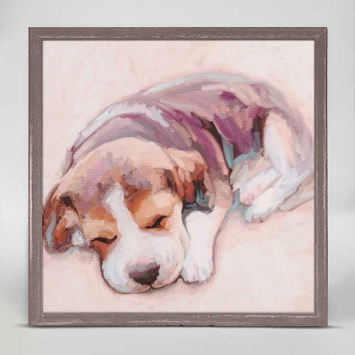 Best Friend - Baby Beagle Mini Framed Canvas