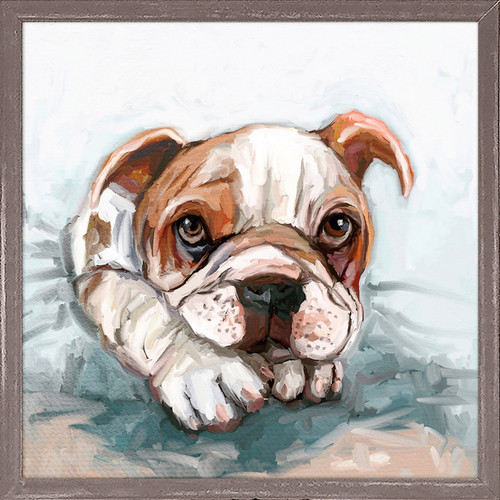 Best Friend - Boxer Puppy Mini Framed Canvas