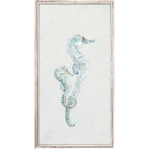 Coastal Seahorses Mini Framed Canvas