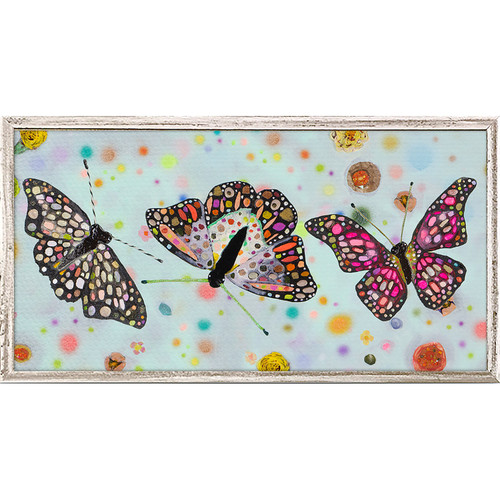 Butterfly Bush Trio Mini Framed Canvas