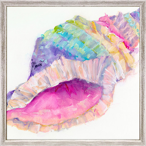 Colorful Conch Shell Mini Framed Canvas