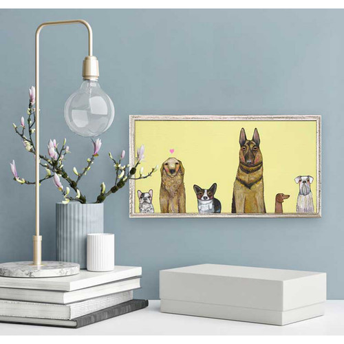 Dogs Dogs Dogs Mini Framed Canvas
