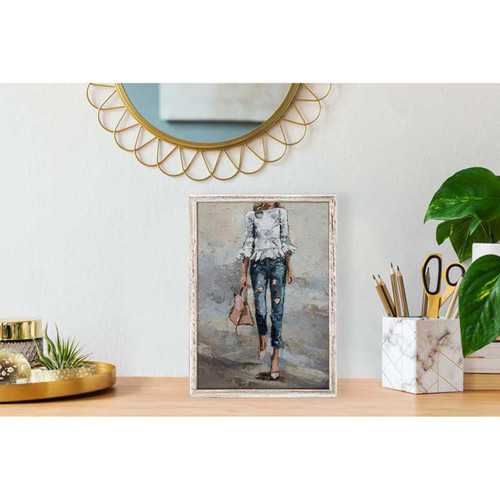 Figurative - White Ruffles Mini Framed Canvas