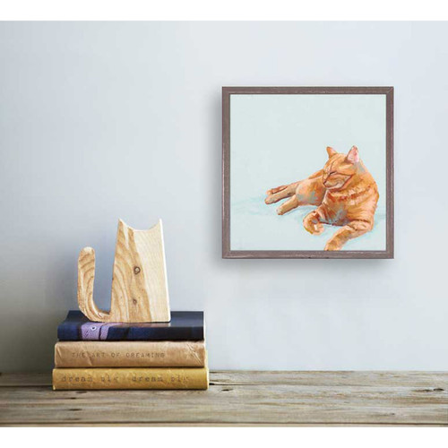 Feline Friends - Gary The Cat Mini Framed Canvas