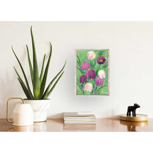 Fritillaria Mini Framed Canvas