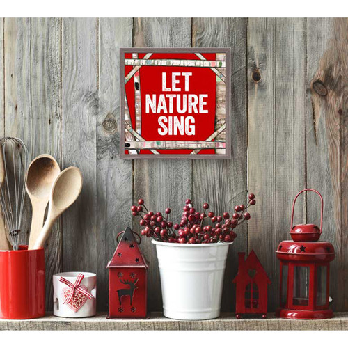 Holiday - Let Nature Sing Mini Framed Canvas