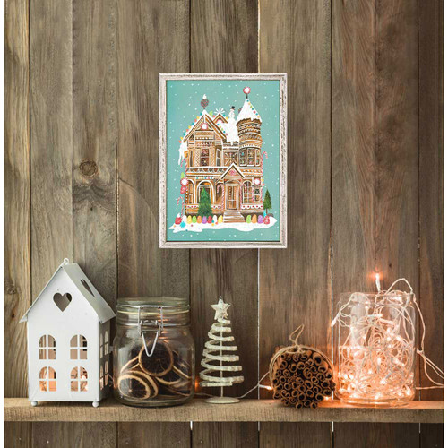 Holiday - Gingerbread House Mini Framed Canvas