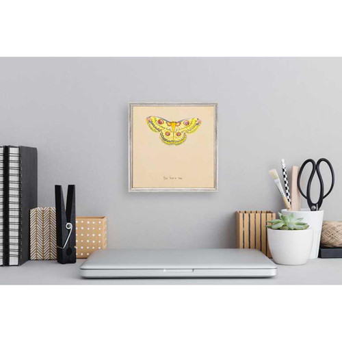 Inspirational Moths - Be Here Now Mini Framed Canvas