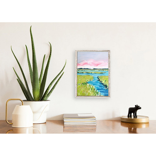 Marsh In Abstract Mini Framed Canvas