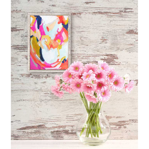 Pink Road Mini Framed Canvas