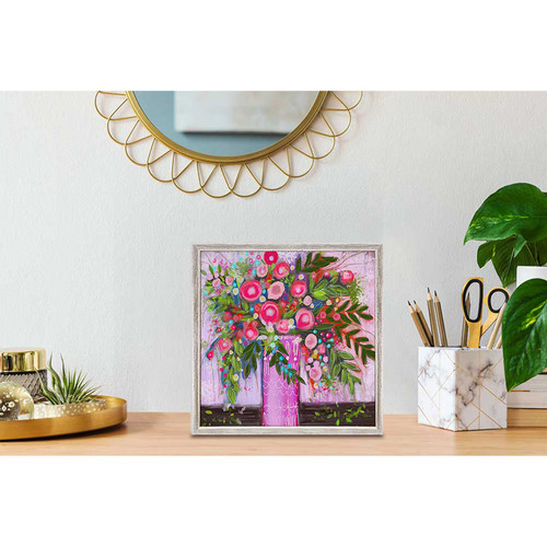 Pretty In Pink Florals Mini Framed Canvas