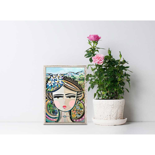 She Is Fierce - Mountain Mini Framed Canvas