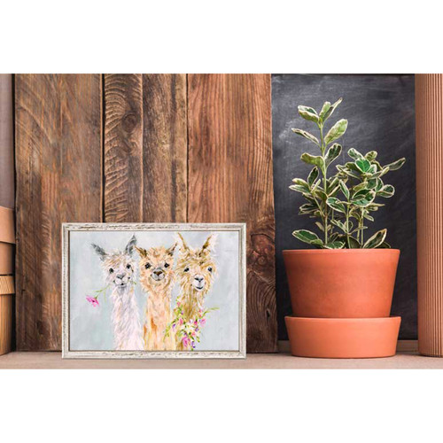 Sweet Alpacas Mini Framed Canvas