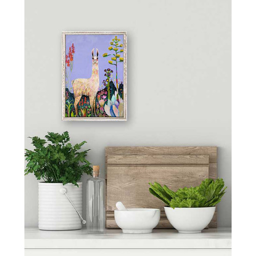 Tall Girl - Lavender Mini Framed Canvas