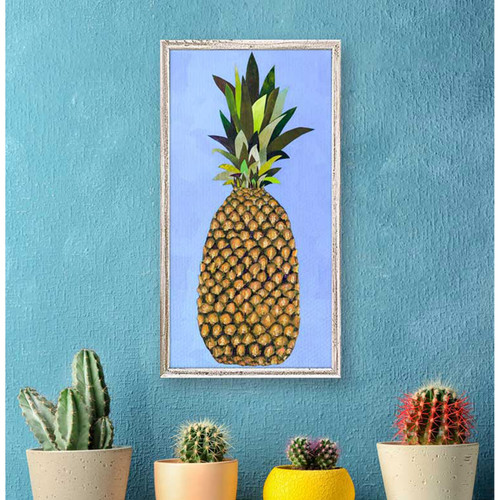 Tropical Pineapple Mini Framed Canvas