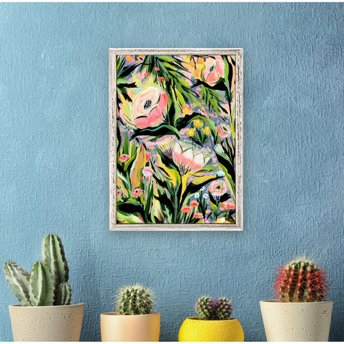 Tropical Floral Mini Framed Canvas