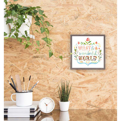 What A Wonderful World Mini Framed Canvas