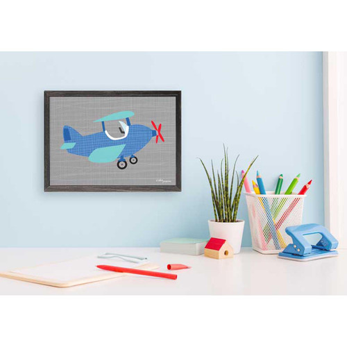 Ways to Wheel - Little Plane Mini Framed Canvas