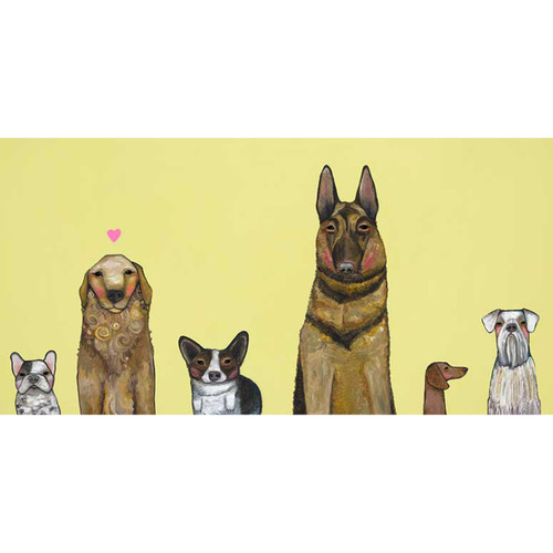 Dogs Dogs Dogs Stretched Canvas Wall Art