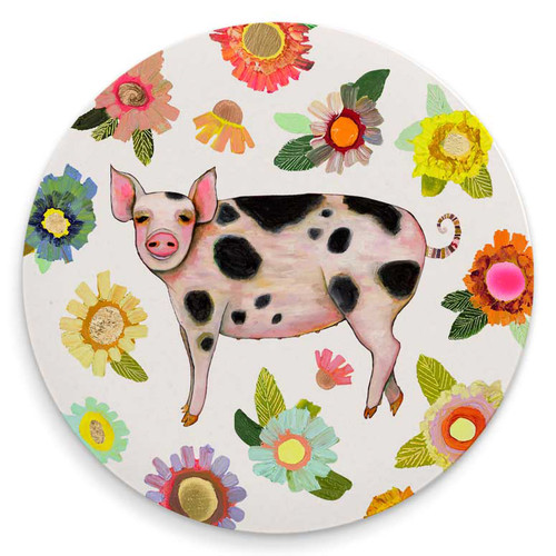 Farmers Market Pig Coaster